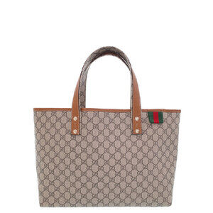 Gucci GG Plus Monogram Signature Web Loop Tote Brown